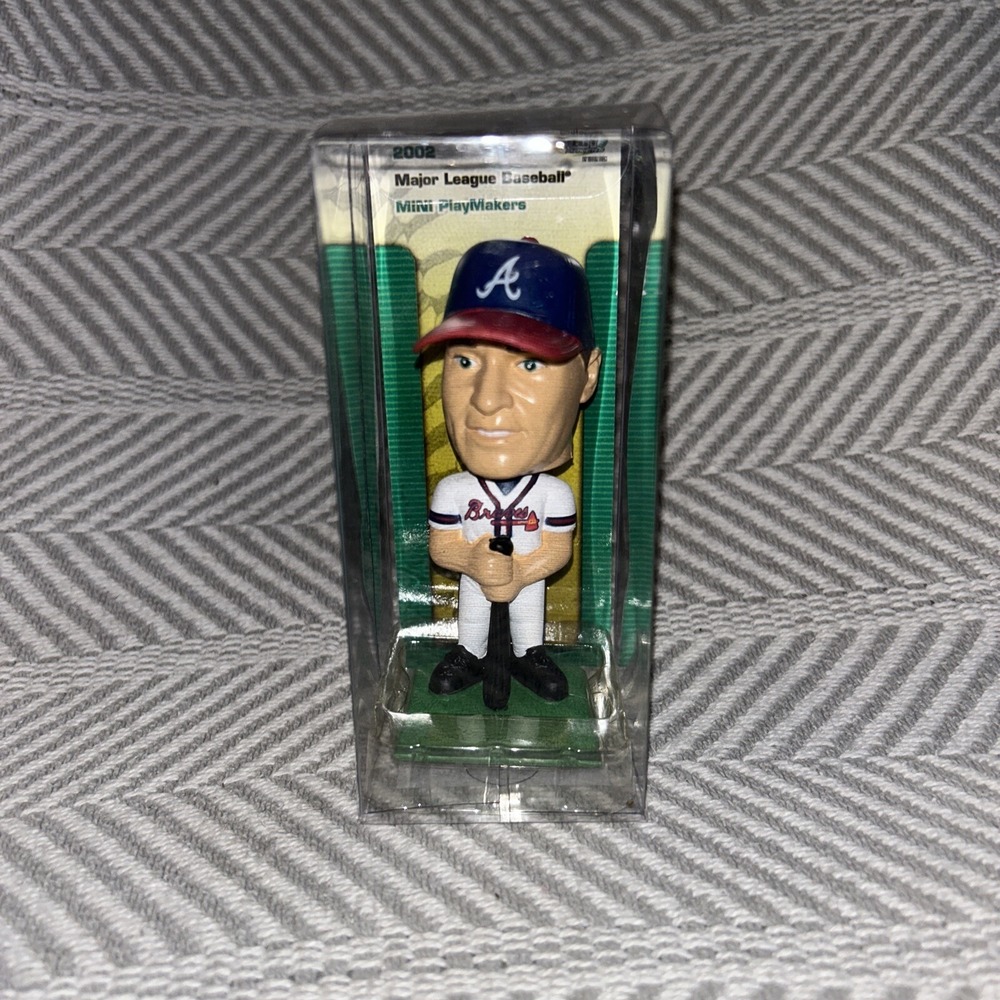 Tom Glavine Mini Bobblehead VTG 2002 PlayMakers Figure NEW Atlanta Braves 3.5 A4